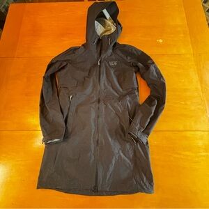 Mountain Hardwear S women’s gray waterproof trench jacket outdoor winter coat